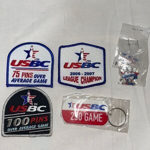 USBC 3 patches, keychain, 2 pins